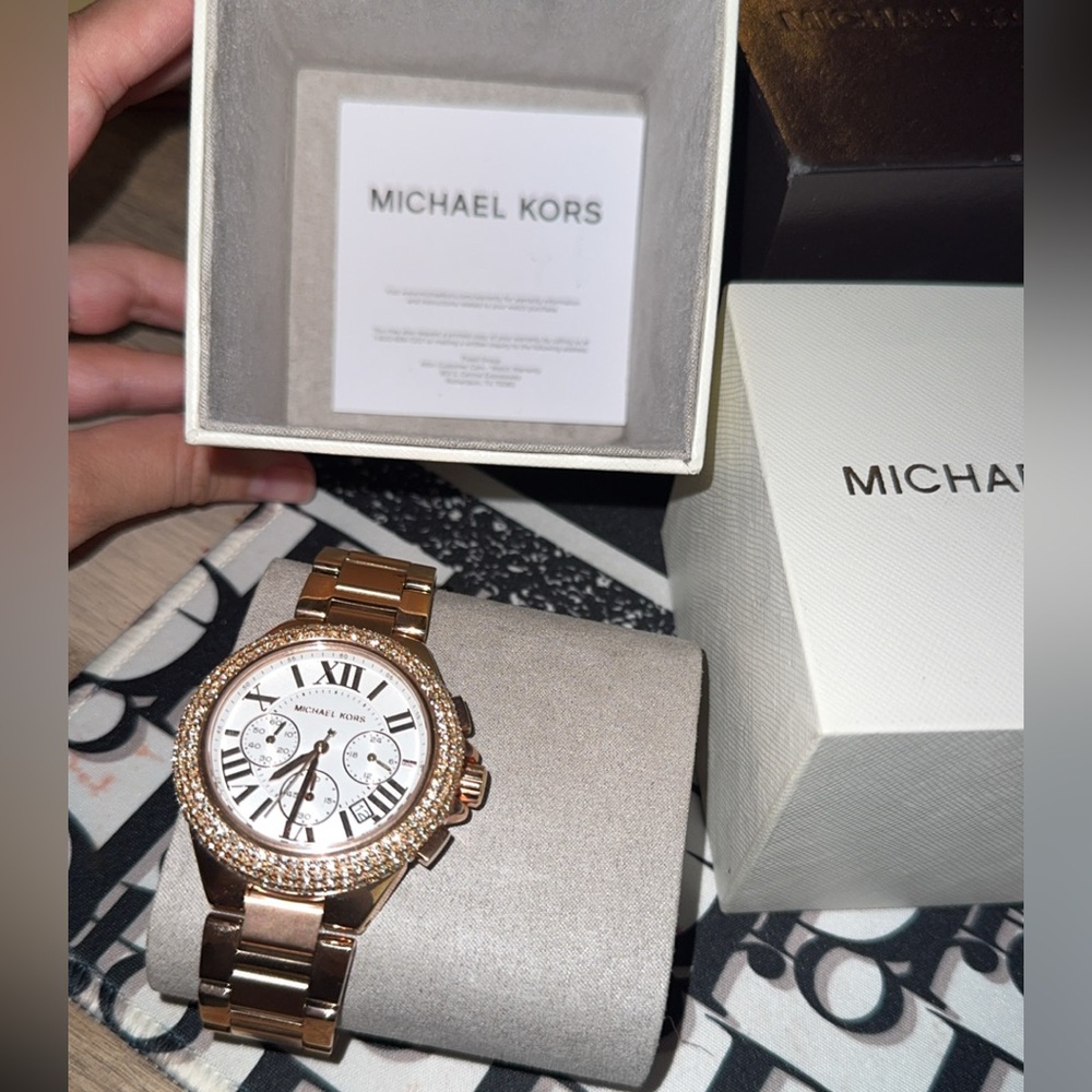 Michael Kors Rose Gold Chronograph Watch